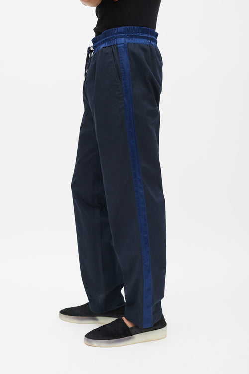 Dolce 
Gabbana Black 
Navy Drawstring Trouser