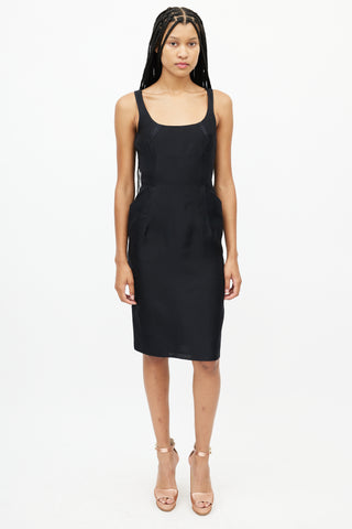 Dolce 
Gabbana Black Panelled Sleeveless Dress