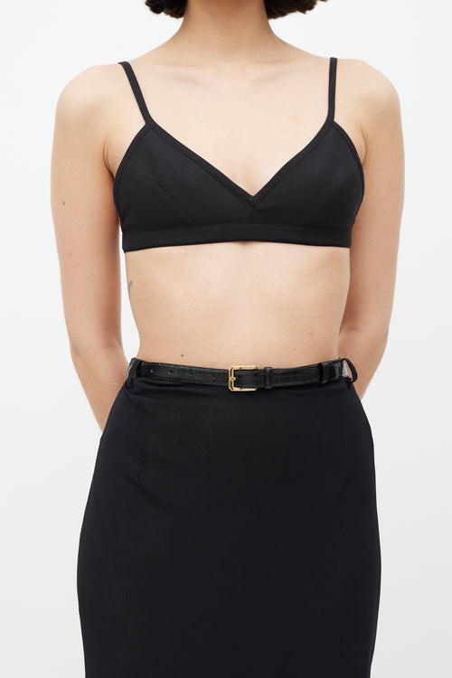 Dolce 
Gabbana Black Sheer Mesh Skirt