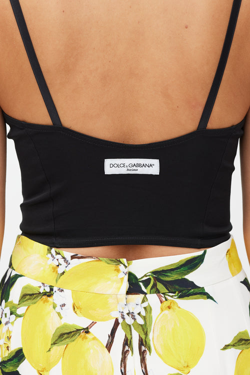 Dolce 
Gabbana Black Structured Bustier Top