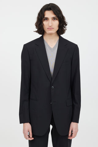 Dolce 
Gabbana Black Wool Two Piece Suit