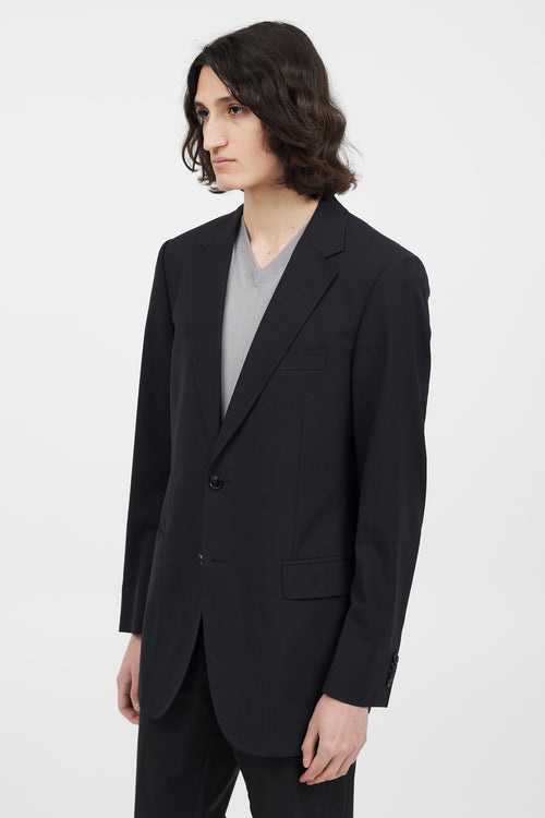 Dolce 
Gabbana Black Wool Two Piece Suit