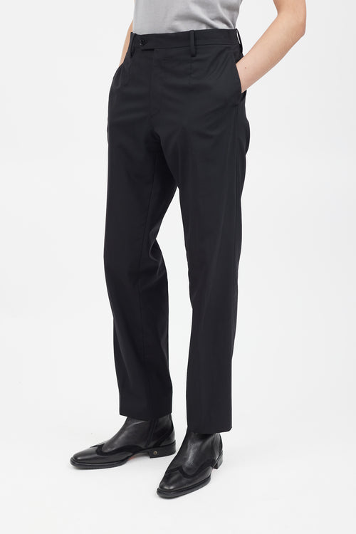 Dolce 
Gabbana Black Wool Two Piece Suit