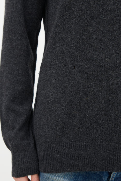 Dolce 
Gabbana Dark Grey Cashmere Sweater