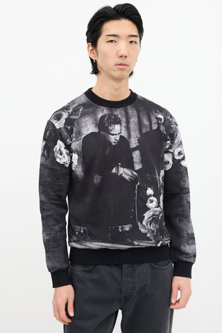 Dolce 
Gabbana Dark Grey Marlon Brando Graphic Crewneck