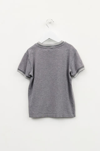 Dolce 
Gabbana Kids Grey Graphic T-Shirt