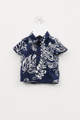 Dolce 
Gabbana Junior Navy Print Shirt