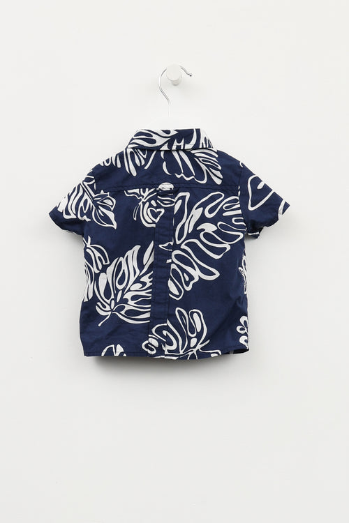 Dolce 
Gabbana Junior Navy Print Shirt