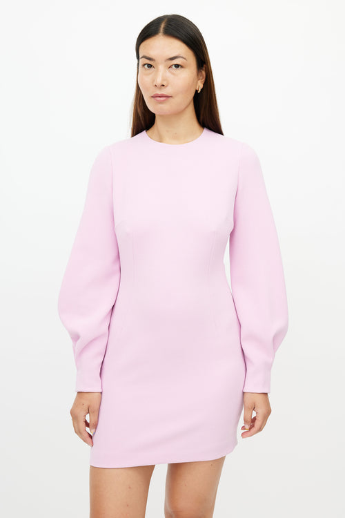 Dolce 
Gabbana Pink Long Sleeve Sheath Dress