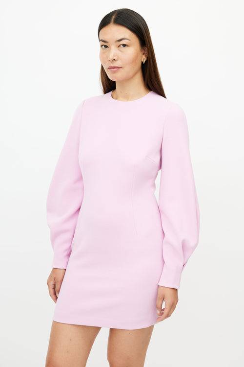 Dolce 
Gabbana Pink Long Sleeve Sheath Dress