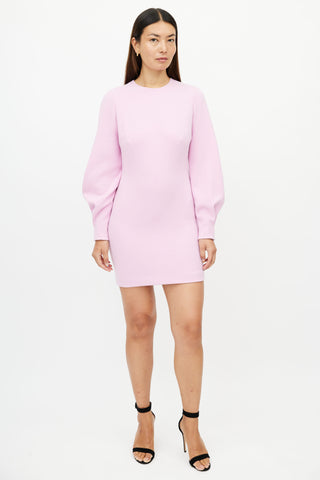 Dolce 
Gabbana Pink Long Sleeve Sheath Dress