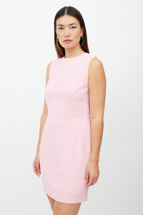 Dolce 
Gabbana Pink Sleeveless Stitch Dress