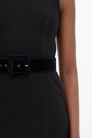 Dolce 
Gabbana Velvet Wide Belt