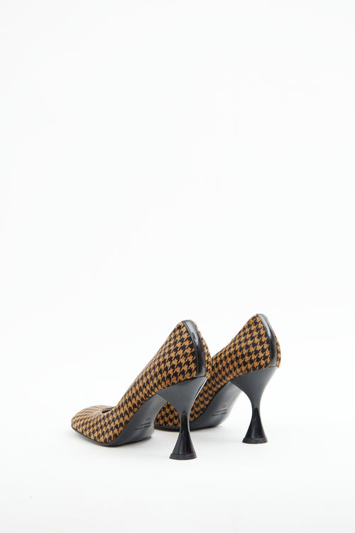 Dolce 
Gabbana Brown Houndstooth Pump