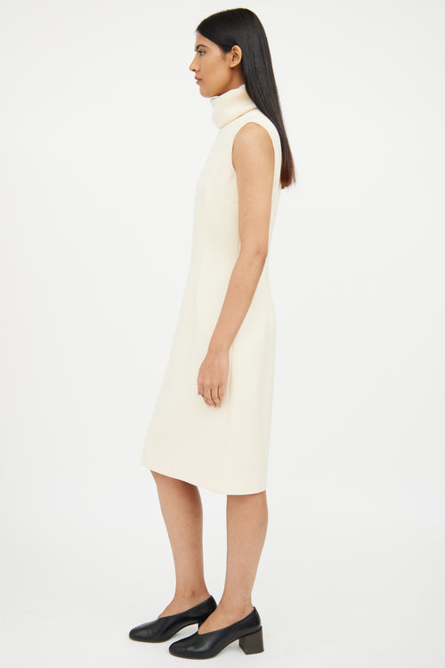 Dolce 
Gabbana Cream Turtleneck Dress