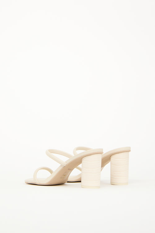 Dolce Vita Cream Leather Noles Sandal