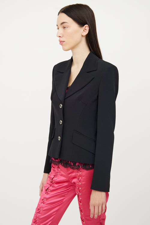 Dolce 
Gabbana Black Button  Blazer