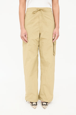 Donni Nylon Wide Leg Cargo Trouser