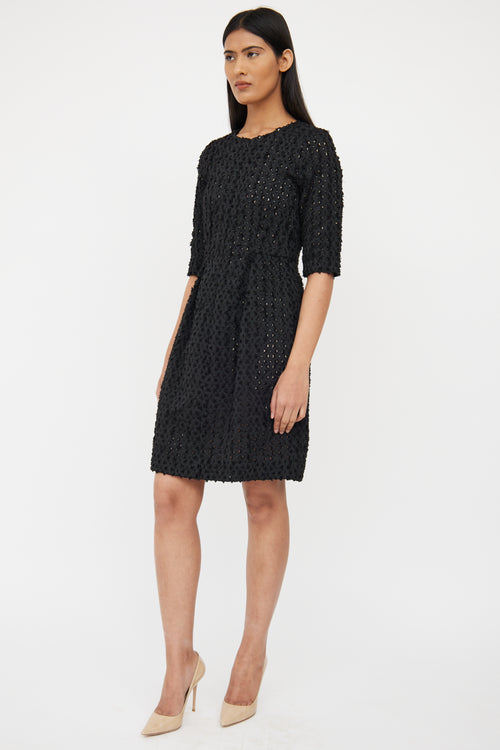 Textured Pleat Dress