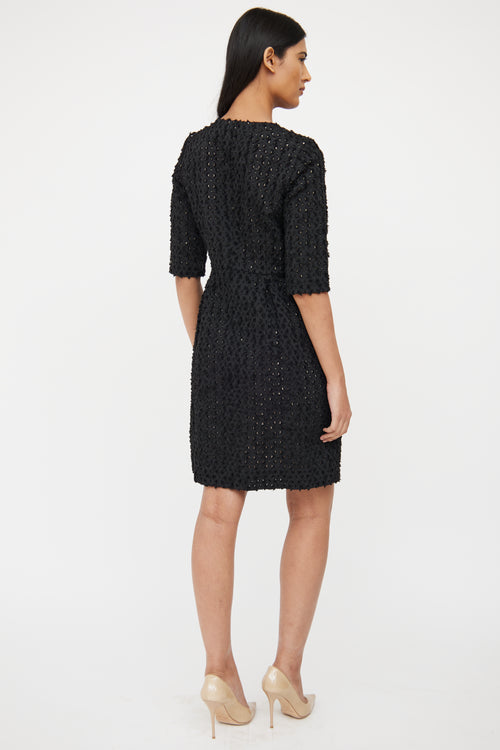 Textured Pleat Dress