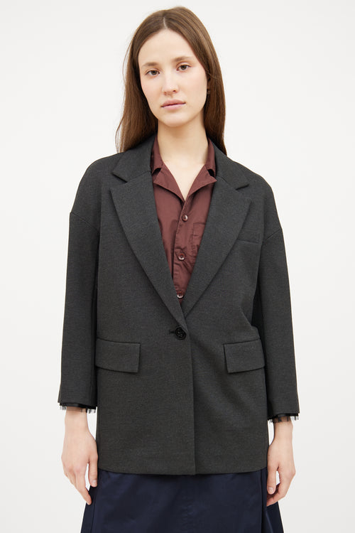 Single Button Blazer