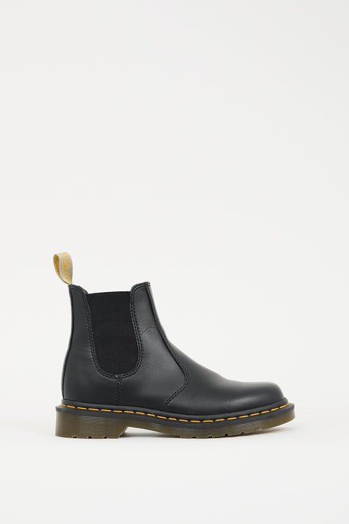 Dr. Martens Black Faux Leather 2976 Chelsea Boot