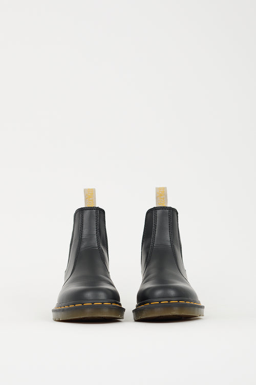 Dr. Martens Black Faux Leather 2976 Chelsea Boot