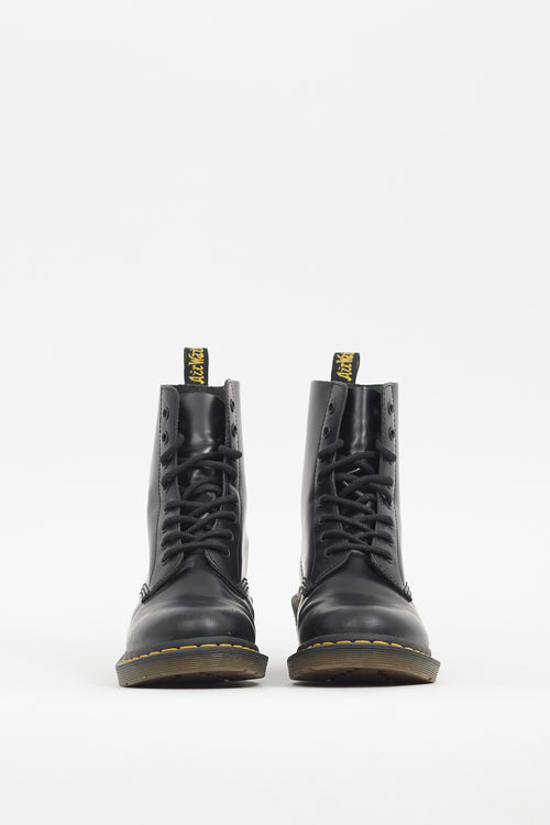 Dr. Martens Black Leather Clemency Heeled Boot