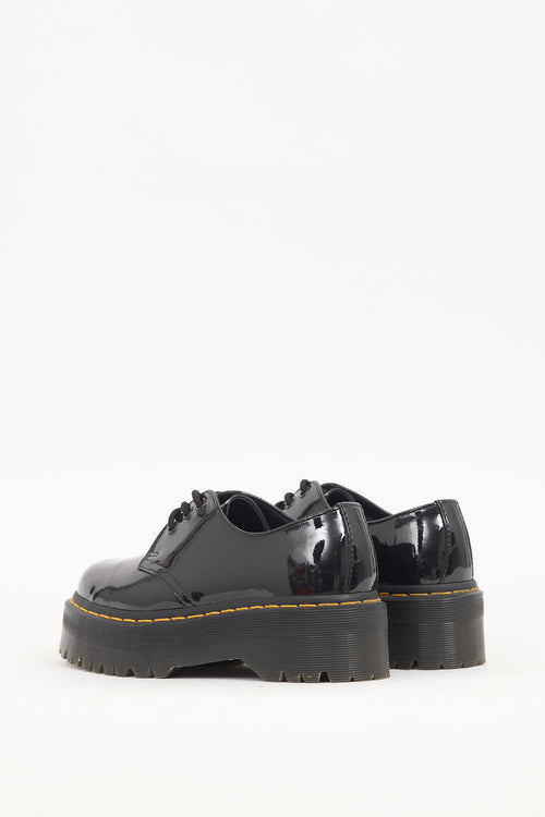 Dr. Martens Black Patent Leather 1461 Platform Derby