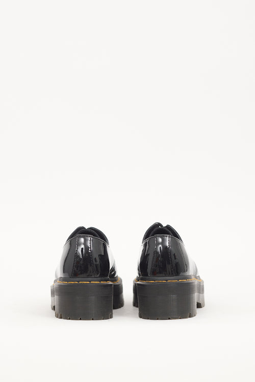 Dr. Martens Black Patent Leather 1461 Platform Derby