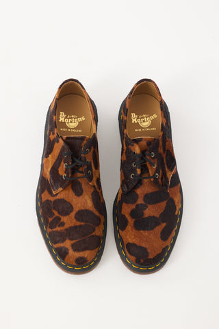 Dr. Martens Brown 
Black Hair 1461 Printed Derby