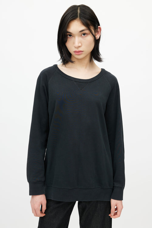 Dries Van Noten Black Back Zip Sweatshirt