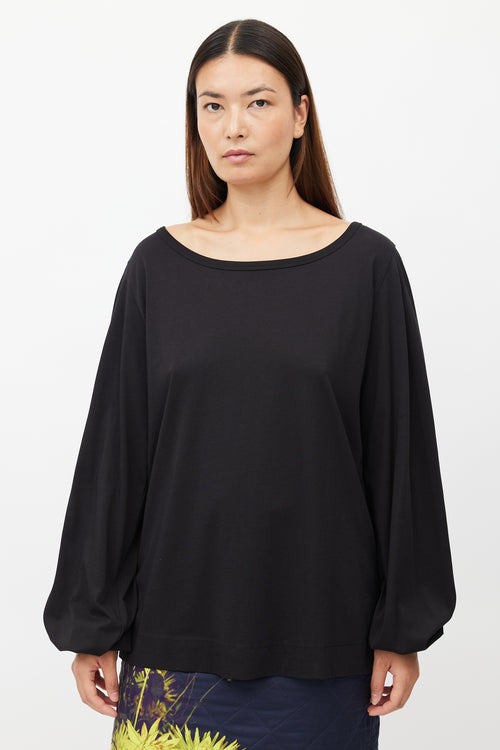 Dries Van Noten Black Longsleeve Top