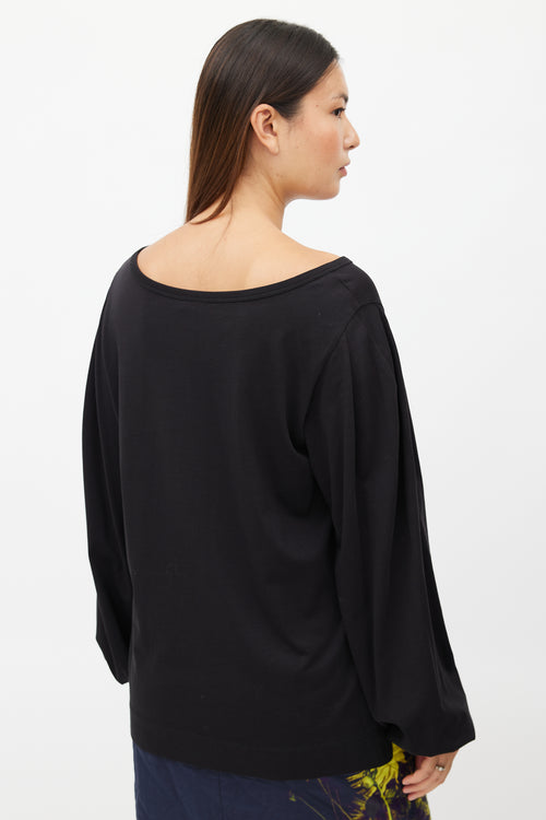 Dries Van Noten Black Longsleeve Top