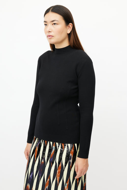 Dries Van Noten Black Structured Top