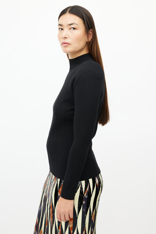 Dries Van Noten Black Structured Top