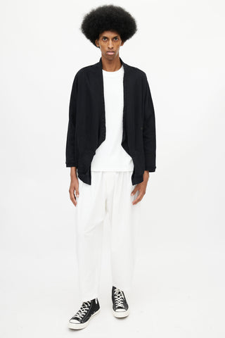 Dries Van Noten Black Wrap Cardigan