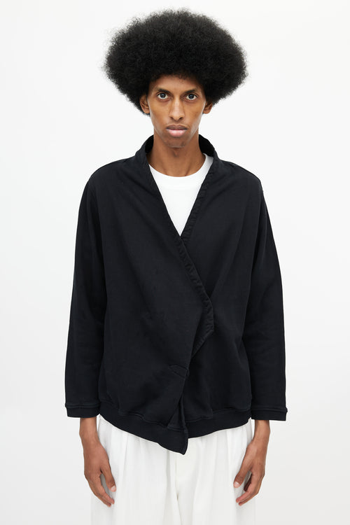 Dries Van Noten Black Wrap Cardigan