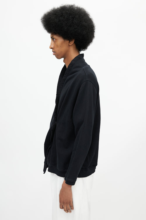 Dries Van Noten Black Wrap Cardigan