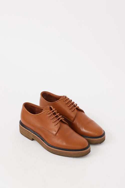 Dries Van Noten Brown Leather Oxford