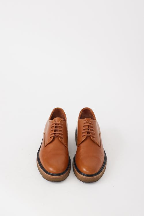 Dries Van Noten Brown Leather Oxford