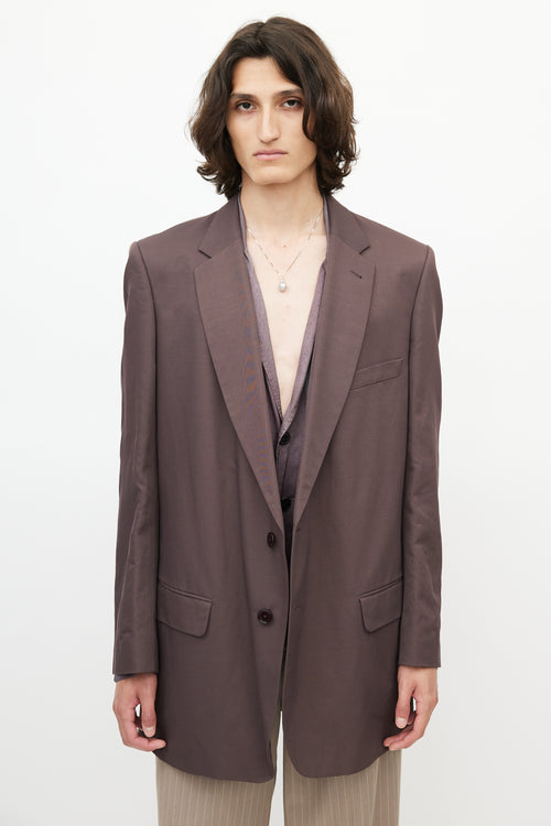 Dries Van Noten Brown Three Pocket Blazer