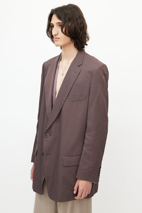 Dries Van Noten Brown Three Pocket Blazer