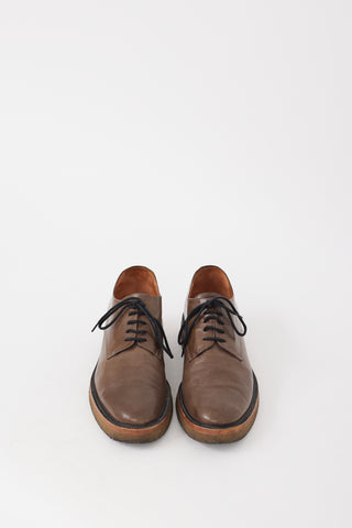 Dries Van Noten Dark Brown Leather Oxford