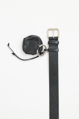 Dries Van Noten Leather Pouch Belt