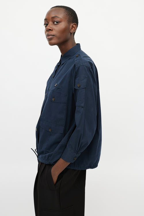 Dries Van Noten Navy Cargo Shirt