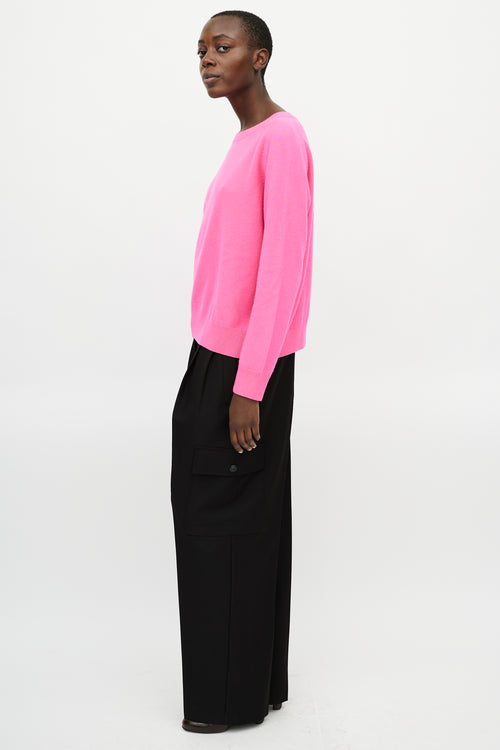 Dries Van Noten Pink Cashmere Knit Sweater