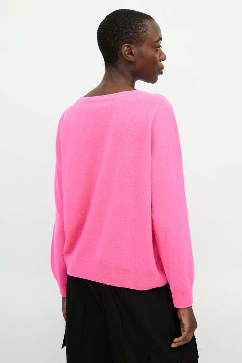 Dries Van Noten Pink Cashmere Knit Sweater