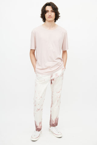 Dries Van Noten Pink Oversized T-Shirt