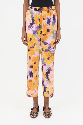 Dries Van Noten SS 2023 Floral Tapered Trouser